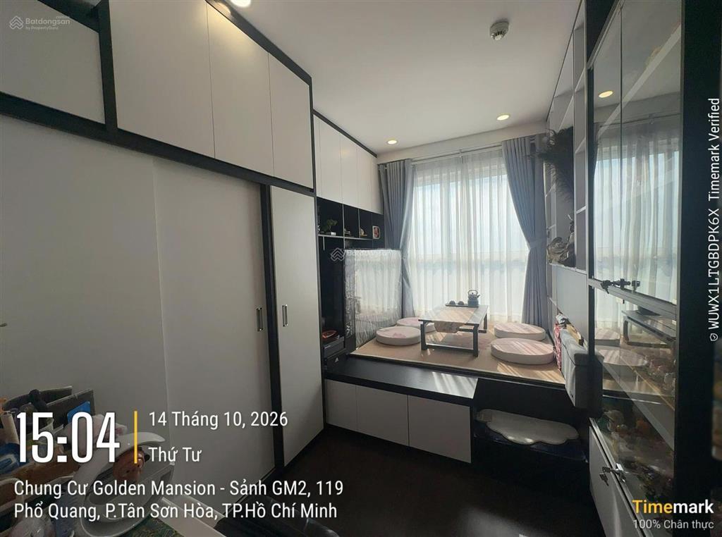 Chỉ 5.65 tỷ cho căn góc 75m2, tầng cao + view sân bay thoáng tại golden mansion. full nt nhà đẹp