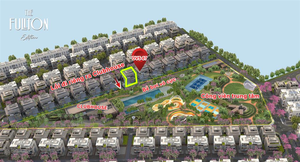 Siêu hiếm 1 trong 3 căn dinh thự poolvilla view trực diện bể bơi dự án the fullton capitaland