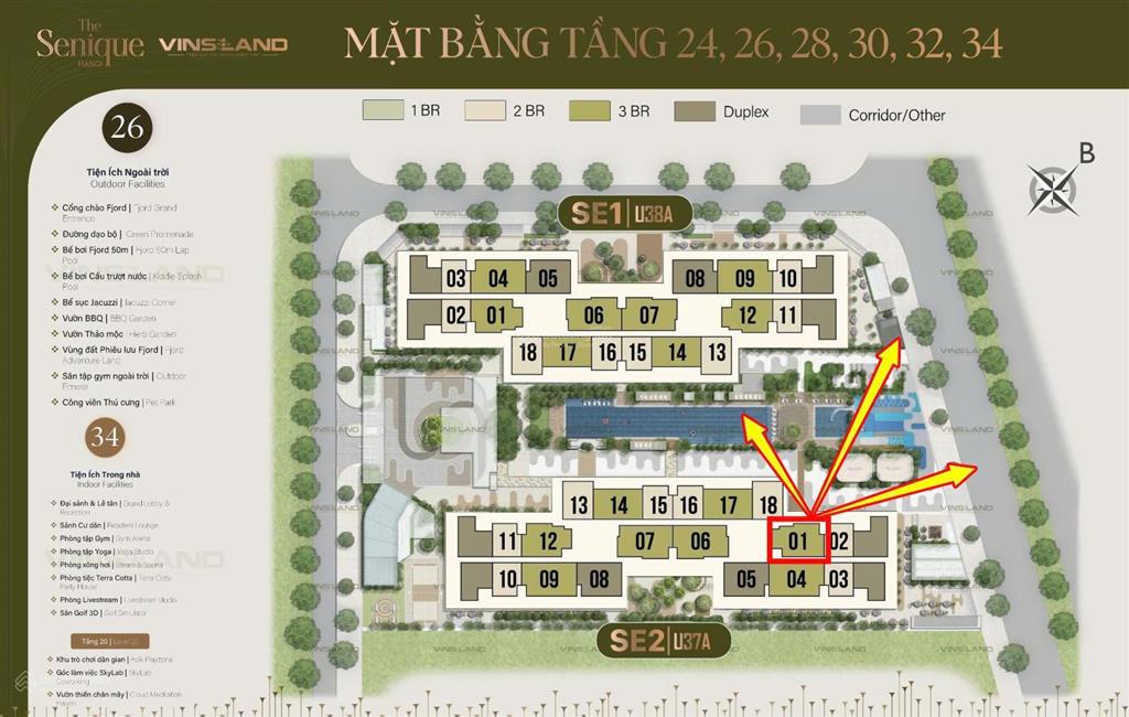 3 ngủ 85,9m2 giá tốt dự án the senique hà nội  phân khu khép kín đầu tiên tại oceanpark 1