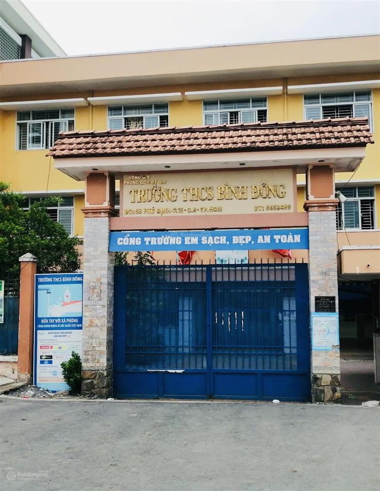 Trương đình hội q8  giáp quận 6  4 tầng  4pn  ko lộ giới  giá 5t2 tl