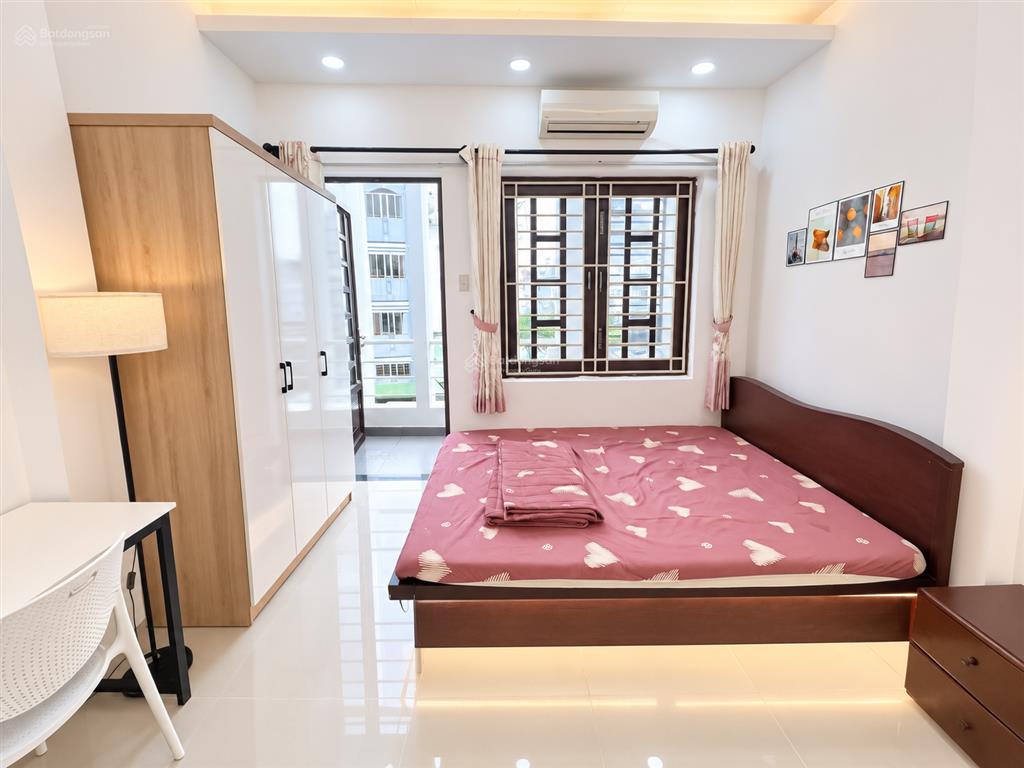 Phòng 35m2 ban công full nội thất ngay đường hoàng hoa thám gần chợ bà chiểu, quận 1, quận 3