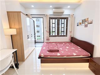 Phòng 35m2 ban công full nội thất ngay đường hoàng hoa thám gần chợ bà chiểu, quận 1, quận 3