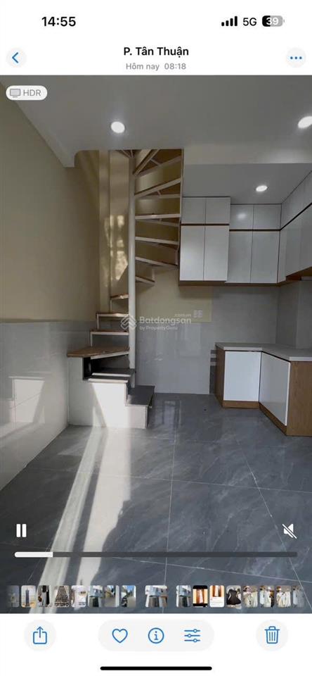 Bán nhà ngay lâm văn bền, 1 trệt 2 lầu, sân thượng, nhà mới, nội thất đầy đủ