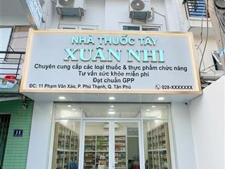 Bán nhà mặt tiền đường phạm văn xảo. gần thạch lam luỹ bán bích. đầm sen. 5x tỷ