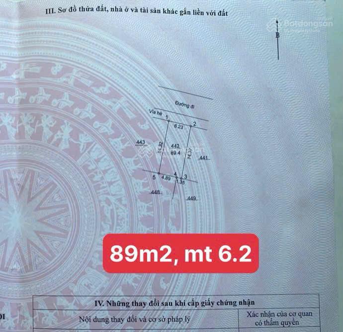 Em bán nhanh lô đất 89m2, đẹp không lỗi lầm, giá 165tr thấp nhất khu 25,2ha đất dịch vụ vân canh