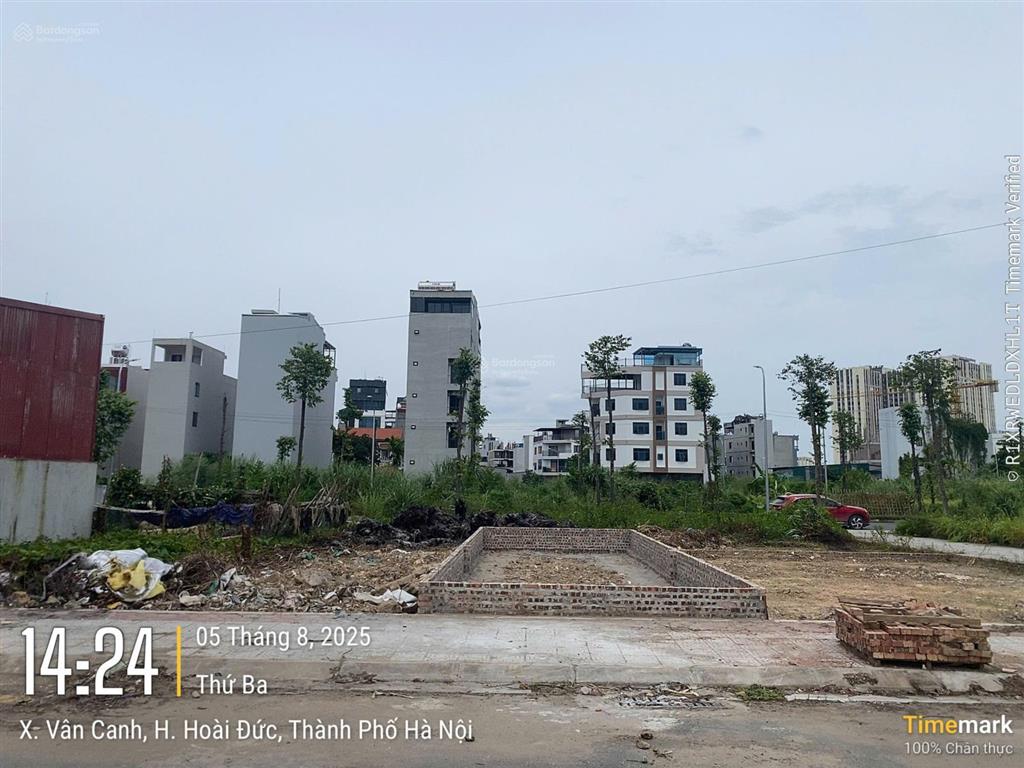 Bán nhanh lô 50m2, mặt tiền 4.14m khu 25ha đất dịch vụ vân canh, giá tham khảo tốt trong khu vực