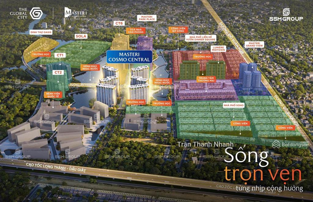 Hàng chọn lọc sola villas the global city với căn 6*18m. giá từ khoảng 4x tỷ/căn