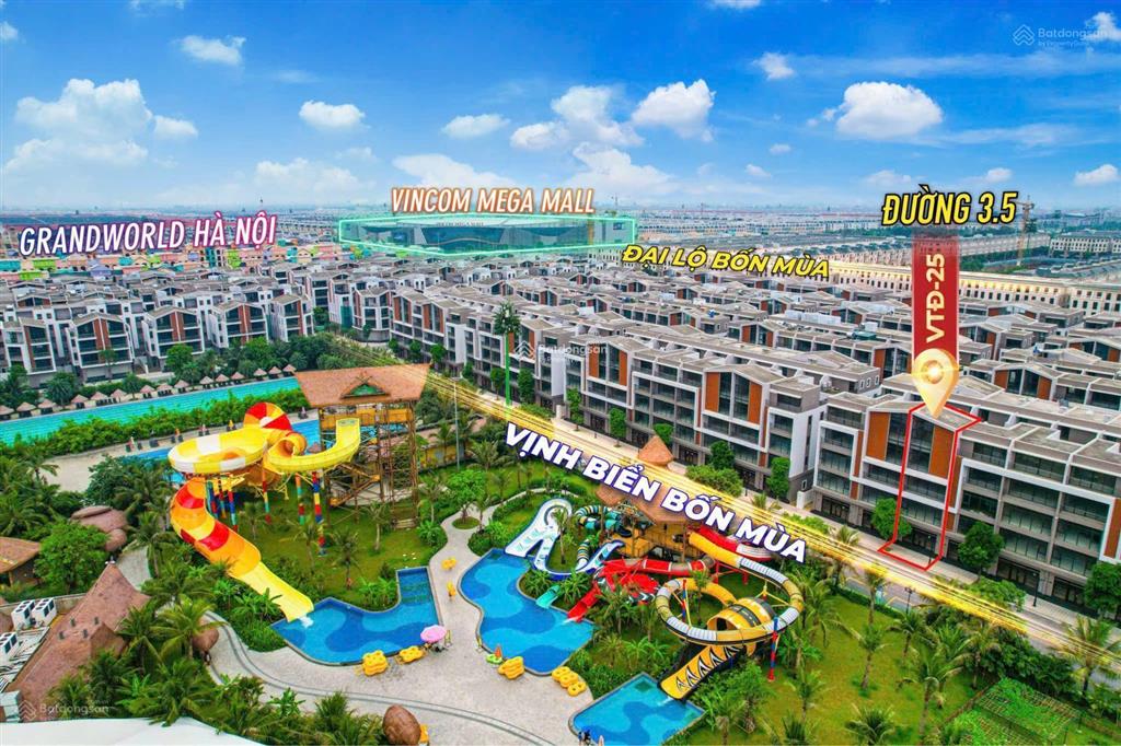 Liền kề view trực diện công viên nước, mặt tiền 6m, giá chỉ 15 tỷ