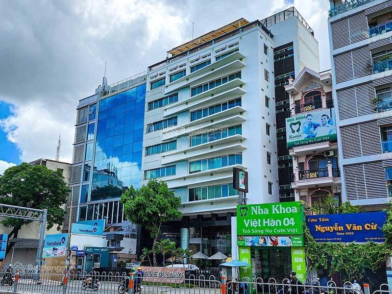 Bán tòa nhà mt 74c nguyễn văn cừ, quận 1 dt 18x21m~2000m2 sàn hầm + 9tầng, hđt 1.4tỷ/th, gía 400 tỷ