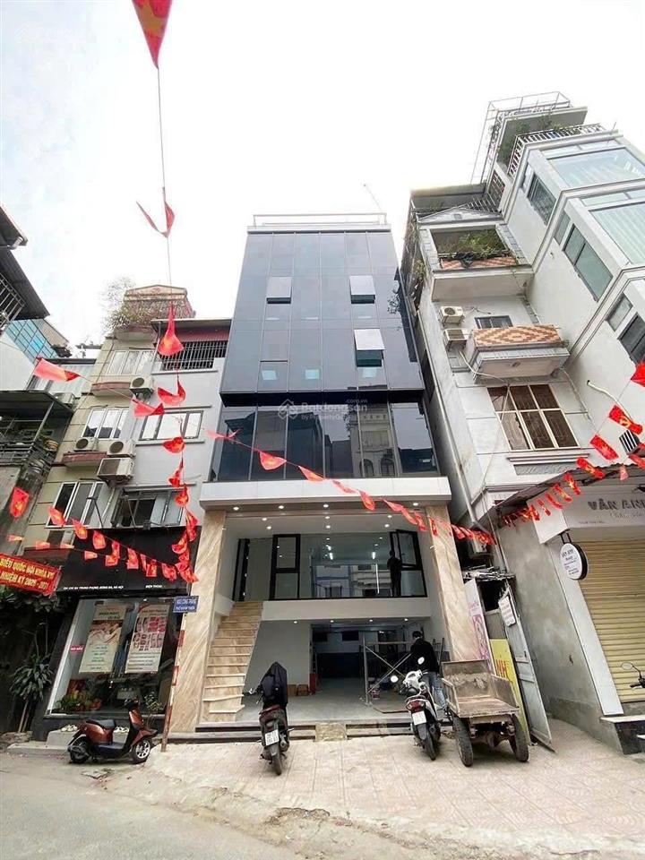 Cho thuê tòa nhà hoàng ngânlê văn lươngtrung hòa nhân chính 90m2 8 tầng thang máy, pccc, nhà mới
