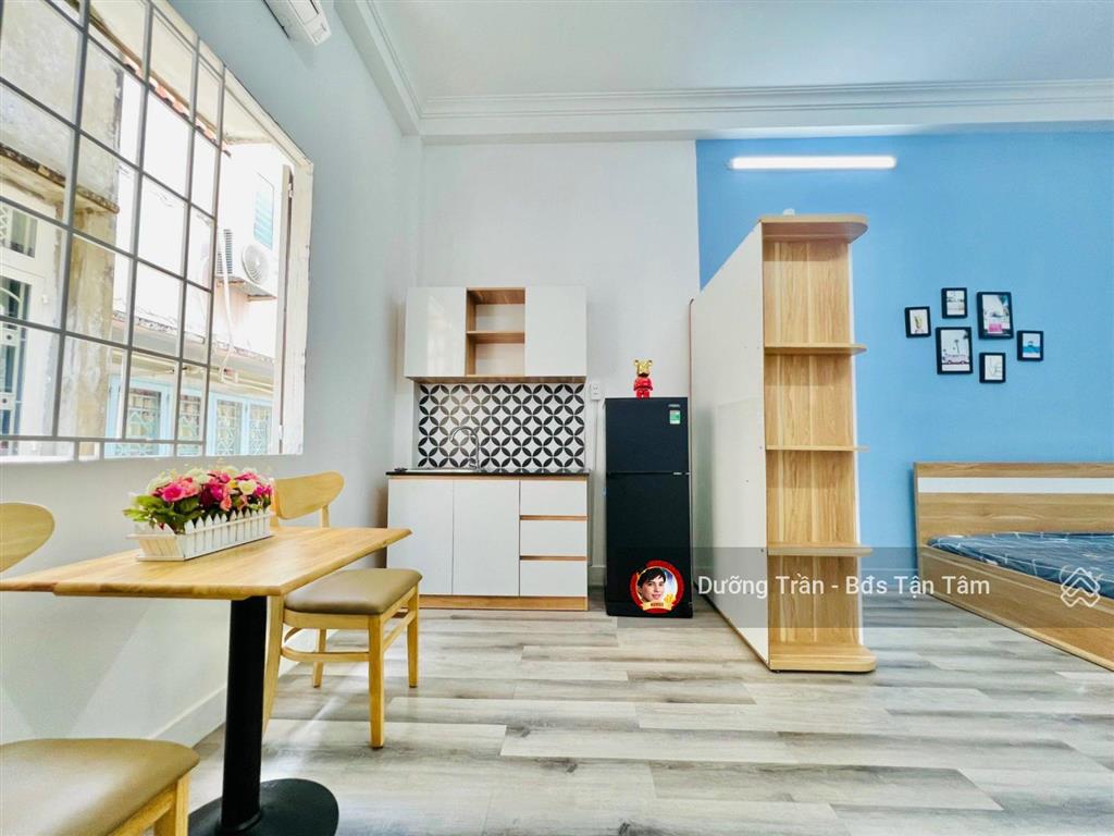 Can ho mới 39m2 ngay ngã 4 hàng xanh full nội thất mặt tiền oto đậu trước nhà q. bt