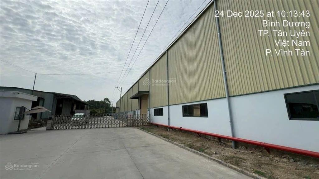 Bán xưởng đang có dòng tiền ở tân uyên tp hcm dt đất 20.000m2 dt xưởng 10.000m2 giá bán 120 tỷ
