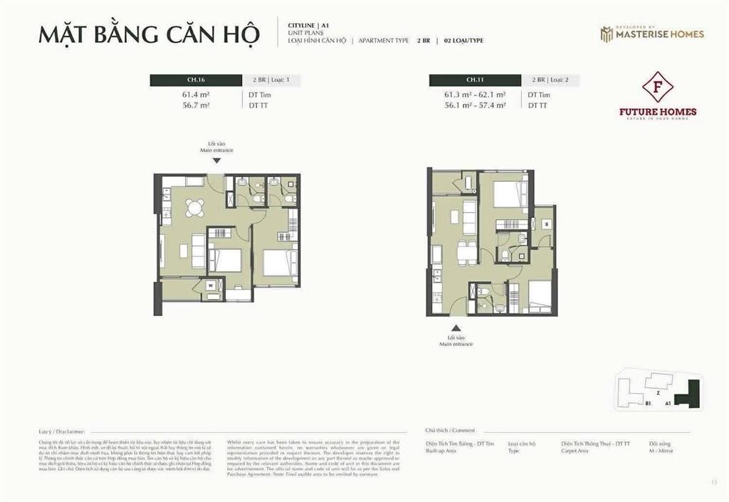 Chính chủ cần pass 1n+ 46m2 toà a1  lumiere prime hill (vinhomes cổ loa)