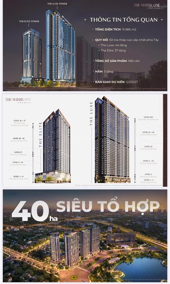 Căn hộ chung cư the matrix one tại lê quang đạo, 10,5 tỷ, 88m2 hàng hiếm giá siêu hời