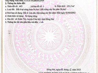 Bán đất siêu hot tại xã xuân tây sỉ 10 nền thổ cư