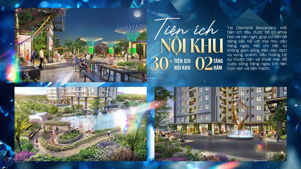 Chỉ 2.02 tỷ sở hữu ngay căn hộ 2pn 56m2 diamond boulevard  mặt tiền ql13  hỗ trợ ls 0% 18 tháng
