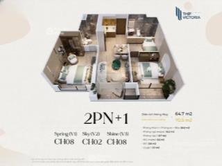 4,5 tỷ căn 2n+ victoria ban công đông nam 64m, hướng mát 2n+ giá hời.  em 0857 165 ***