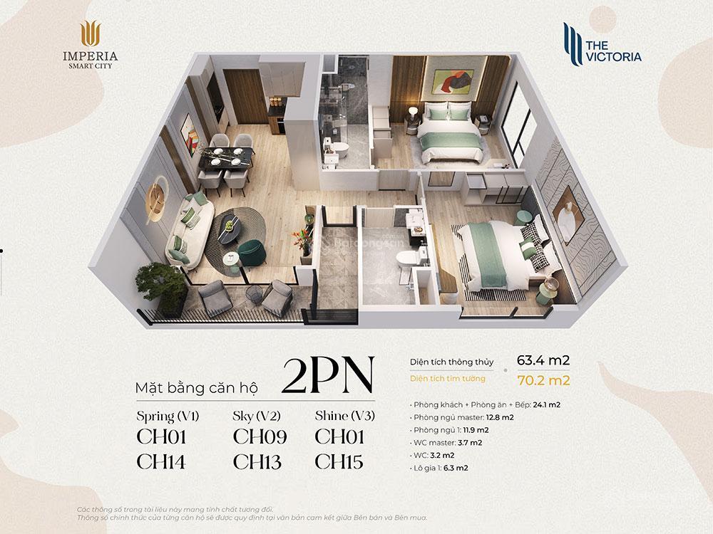 Cắt lỗ 500 triệu 2n2vs căn góc v3 67m chỉ 4,7 tỷ, view thoáng tầng đẹp  em 0857 165 ***
