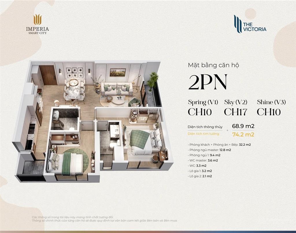 Cắt lỗ 537 triệu 2n2vs căn góc v2 67m chỉ 4,7 tỷ, view thoáng trục 17 69,6m  em 0857 165 ***