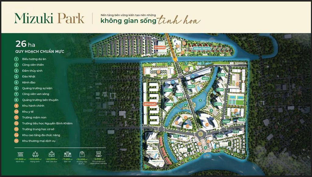 Bán căn hộ khu đô thị mizuki park chỉ từ 3.95tỷ/căn
