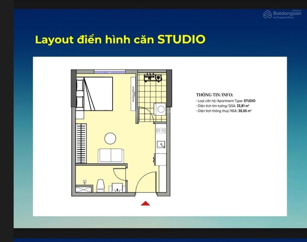 Bán căn hộ studio tại nam hoà xuân giá chỉ 1.7 tỷ trả thẳng