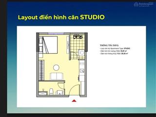 Bán căn hộ studio tại nam hoà xuân giá chỉ 1.7 tỷ trả thẳng