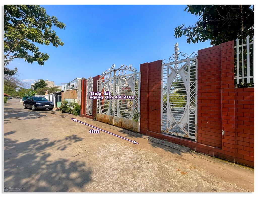 Đất 8x20m (160m2), chỉ 5,2 tỷ (32,5 triệu/m2), ngay cổng kcn hiệp phước