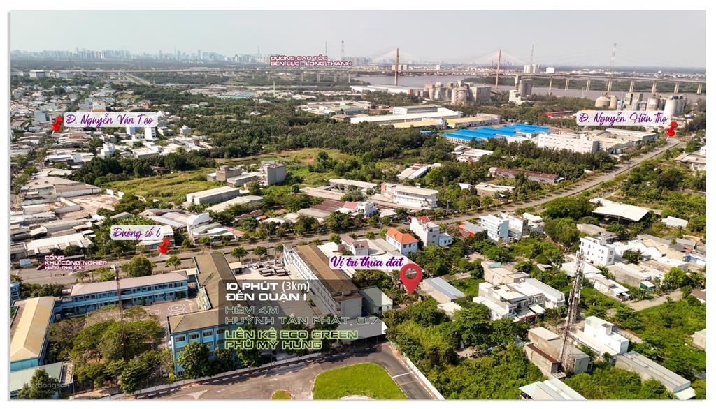 Đất 8x20m (160m2), chỉ 5,2 tỷ (32,5 triệu/m2), ngay cổng kcn hiệp phước
