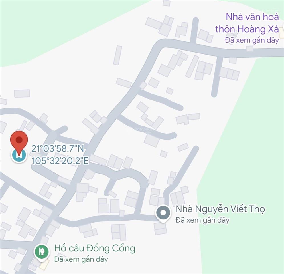Bán đất phân lô 1,5 tỷ 70,4 m2 chính chủ hoàng xá, lại thượng, thạch thất, hn