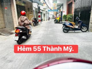 Hẻm 55 thành mỹ p8tb(chợ ô địa)hẻm 6m ôtô đỗ cưanhà 70m2*3tầng(4,5*15)