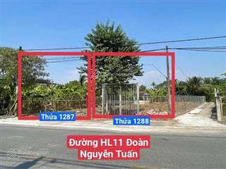 Đất ở hiện hữu mặt tiền đường đoàn nguyễn tuấn , qui đức củ