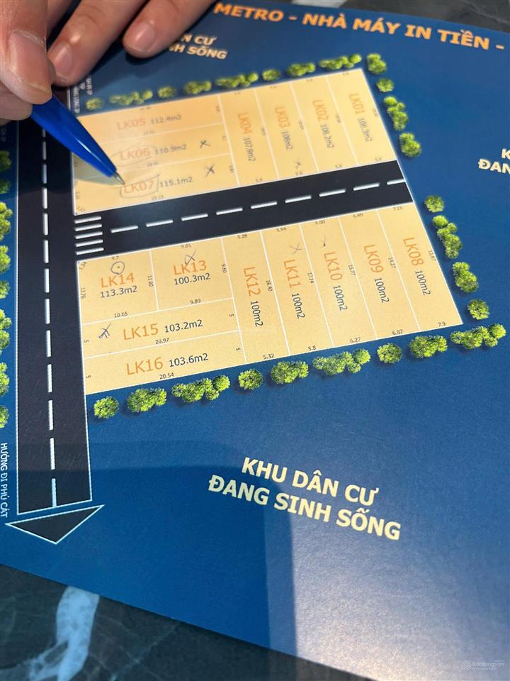 Chủ gửi bán 100m2 thôn 5 phú cát sát nhà máy in tiền