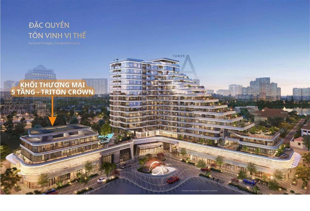 Bán tòa nhà thương mại 5 tầng triton crown phú mỹ hưng chỉ cần trước 20% ký hđmb, gói vay 0%ls