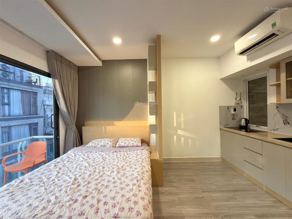 Cho thuê căn hộ 1pn ban công | mới 100% | trần đình xu quận 1 gần nguyễn trãi, trần hưng đạo