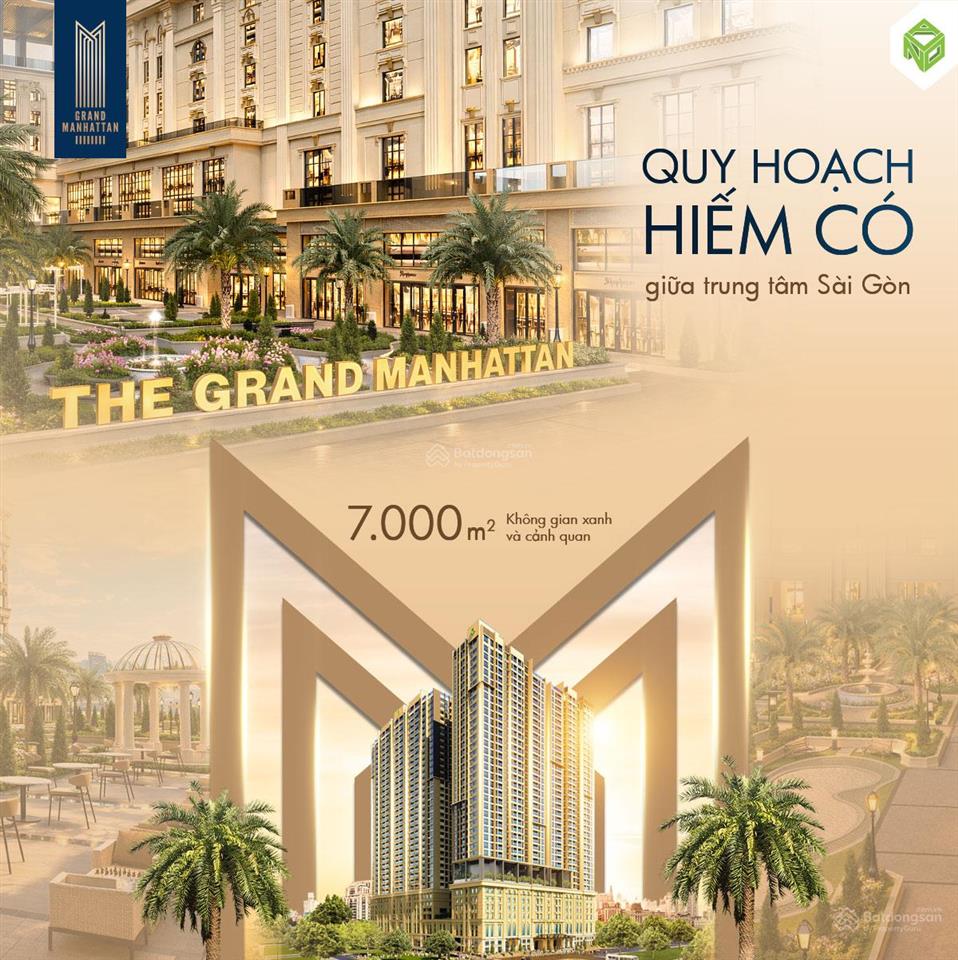 The grand manhattan  2pn tầng 22, view phú mỹ hưng, tặng chỗ đậu xe định danh, trả trước 6,66 tỷ