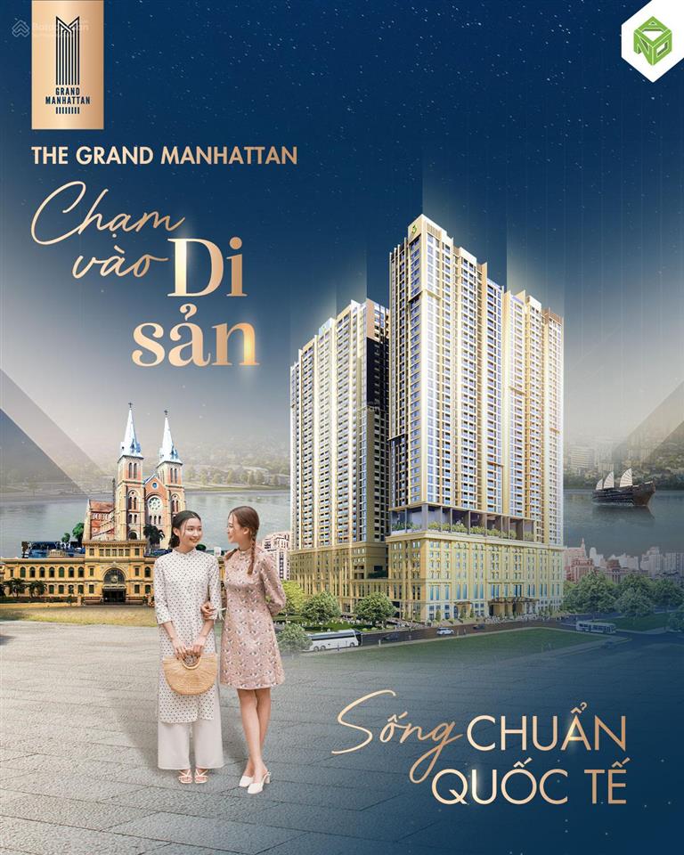 The grand manhattan, hàng thật 100%  căn 3pn/97m2, view công viên 23/9 và thủ thiêm, giá 20,2 tỷ