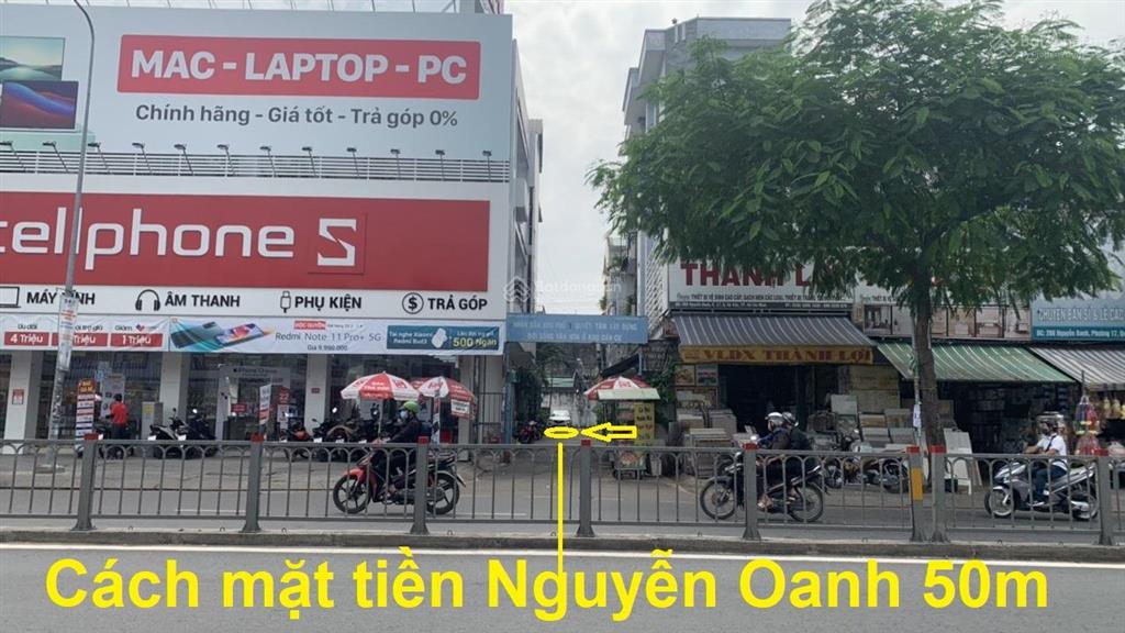 Nhà gần ngã tư nguyễn oanh, nguyễn văn lượng làm văn phòng hoặc kho hàng xe ra vào rất tiện lợi