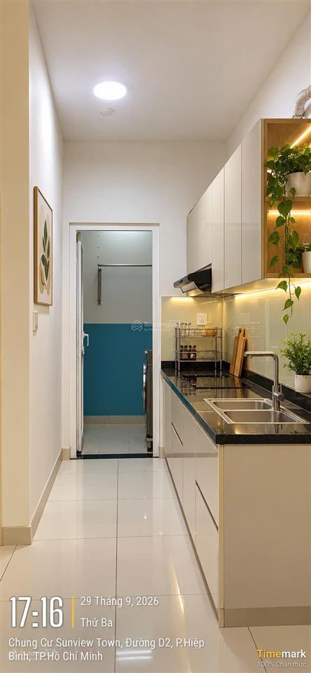 Gần đi nước ngoài cần bán căn hộ sunview town 2pn 2wc 63m² phường hiệp bình thủ đức sổ hồng sẵn