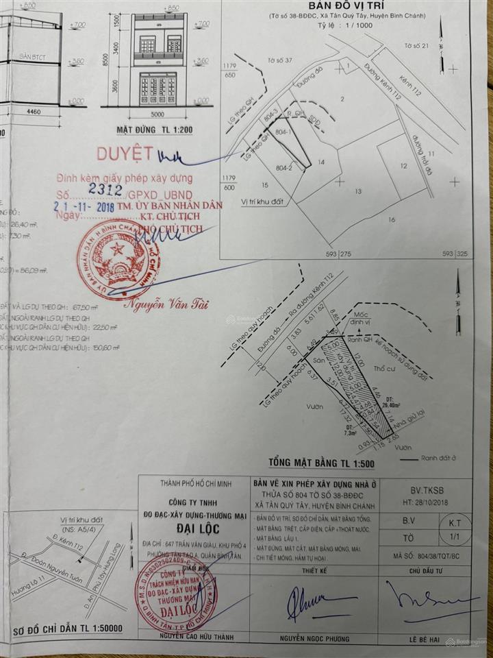 Bán đất có nhà cấp 4 cũ, xây trên 240,6m2 đất thổ cư, khu dân cư hiện hữu, tương lai mặt tiền