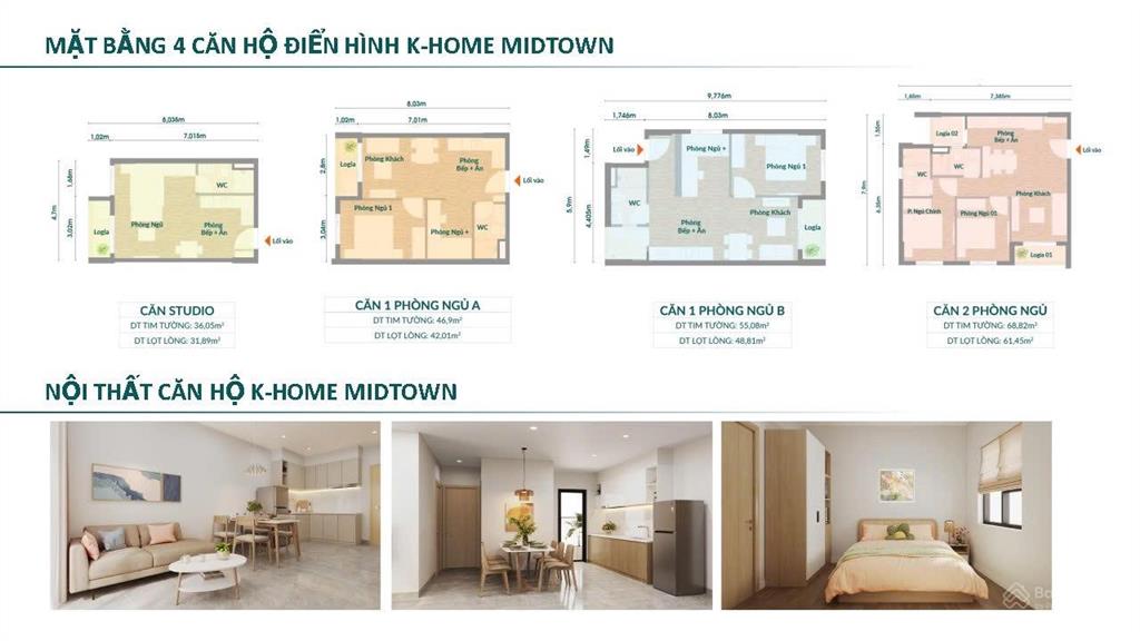 Căn hộ 65m2, 1,5 tỷ ở khome midtown, trảng bom, đồng nai, view đẹp, nhiều tiện ích