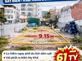 Siêu phẩm mặt tiền đỗ bá ngang khủng 9.15m dt 318m sát biển khai thác dòng tiền cực đỉnh