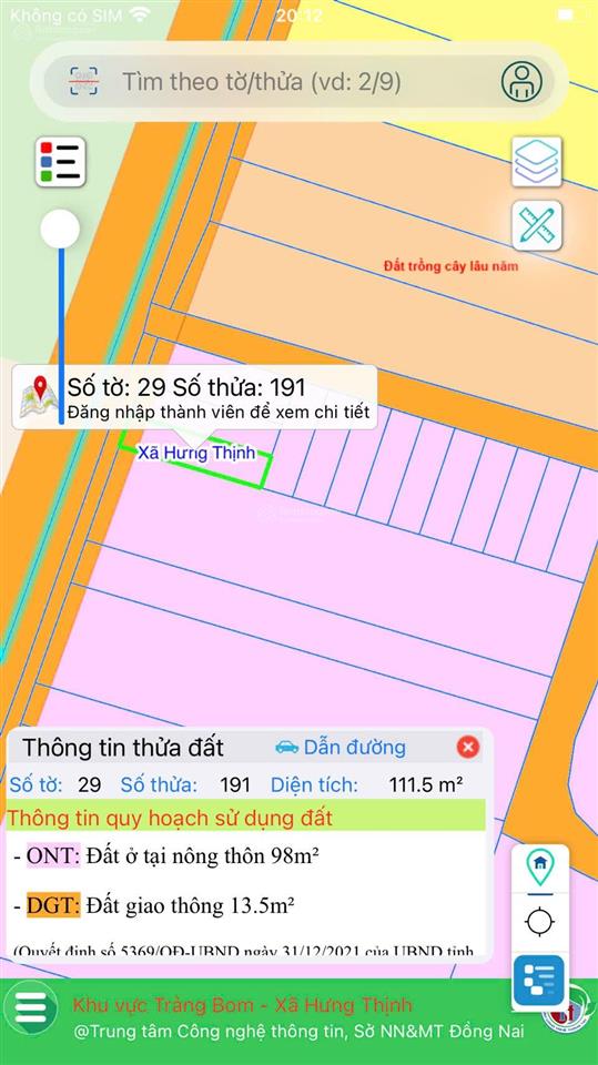 Chính chủ cần bán lô đất thổ cư