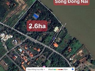 Bán khu du lịch sinh thái phường long phước. tp, hcm. ngang mặt đường 150m. giáp sông đồng nai 178m