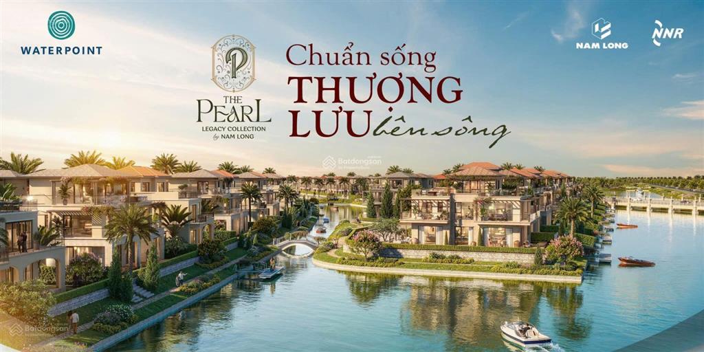 Biệt thự đảo 4 mặt sân vườn the pearl kđt waterpoint 256m2 1 trệt 2 lầu. chỉ 5 tỷ đến khi nhận nhà