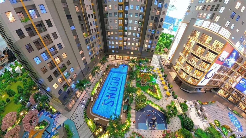 Căn hộ bcons center city 2pn2wc 55m2 giá 2,7 tỷ hỗ trợ vay 80%. liền kề ga metro và làng đại học