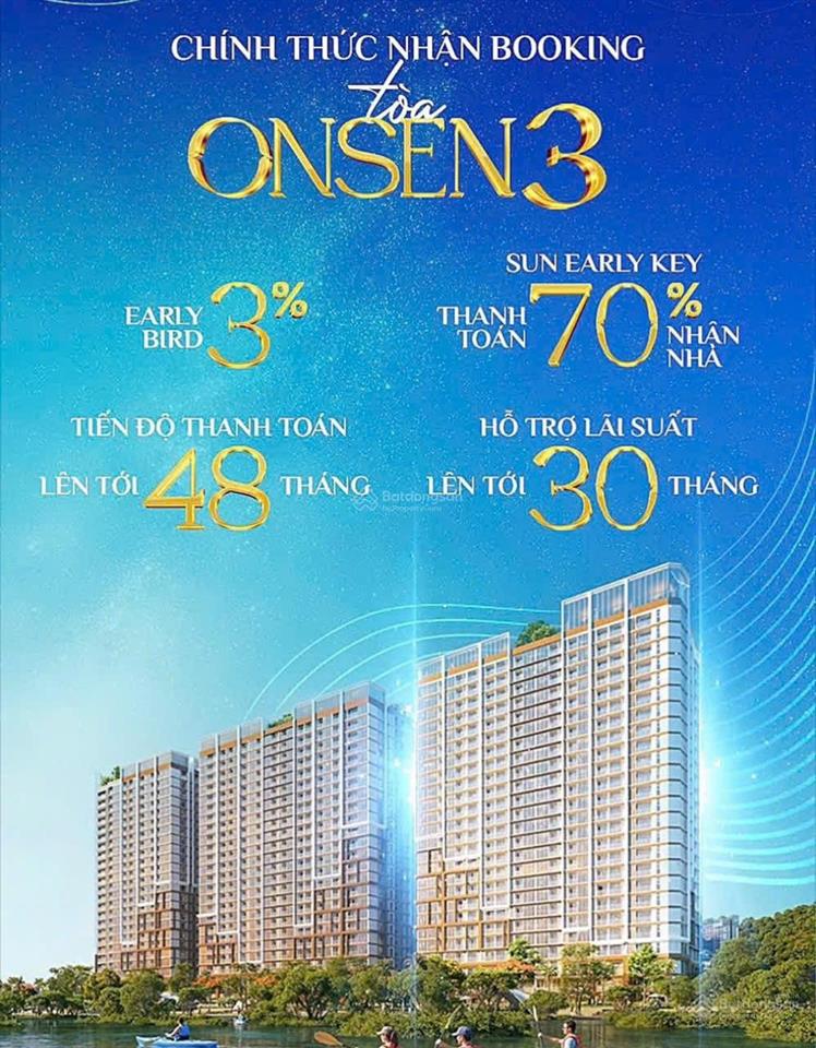 Sở hữu onsen 3 với chính sách chiết khấu khủng đến 27%!1pn+ tt tiến độ chỉ với 2,855 trên tầng 10