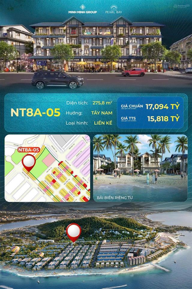 Nhà liền kề 4 tâng tại đô thị biển mặt đường 21,5m  ngay cạnh công viên điểm nhấn giá chỉ 15xxx tỷ