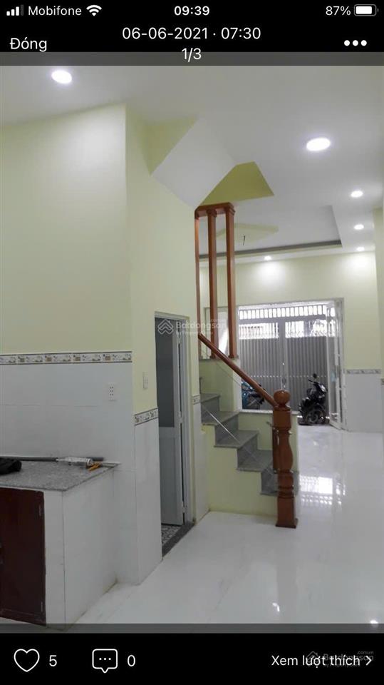 Bán nhà quận 6, 4 x 15, 2 tầng, tân hòa đông, cách chợ phú lâm, nhỉnh 4 tỷ nhỏ