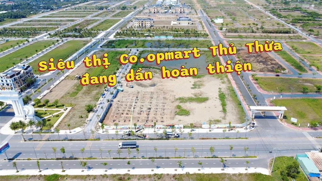 Bán đất nền dự án agora thủ thừa, ô đối diện coop mart mặt đường lớn, ngay gần kcn mới