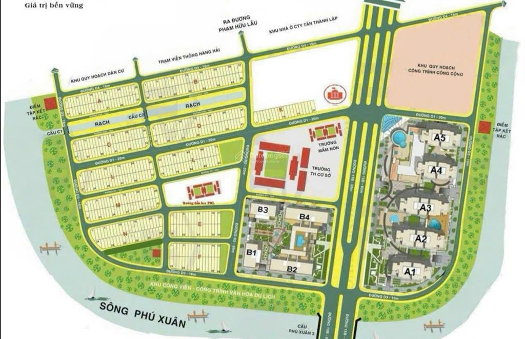 Bán đất sổ hồng 2 mặt tiền đường 14m kdc phú mỹ, phường phú mỹ, quận 7, hcm, liền kề phú mỹ hưng